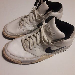 Nike Air Flight Classic White Grey Basketball Shoes 414967-102 Men Sz-10 2011